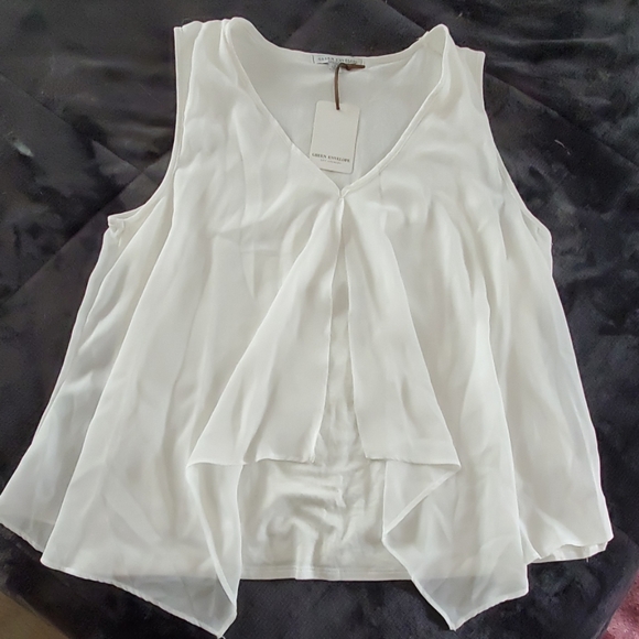 Green Envelope Tops - GREEN ENVELOPE Los Angeles NWT Layered Tank Top